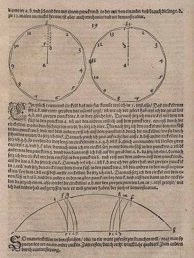 Construcción de polígonos regulares de once y trece lados Trisección de arco de círculo de Albrecht Dürer